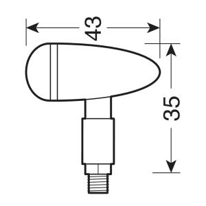 Intermitentes Drop cromados homologados Lampa Â· 2